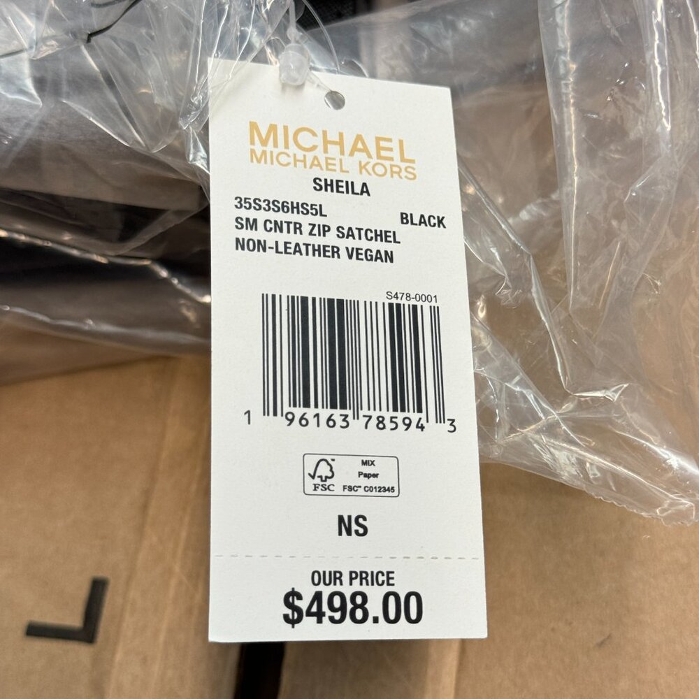 Michael Kors Sheila Small Satchel - Black - Picture 5 of 5